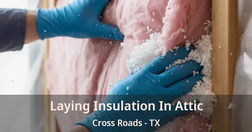 Laying Insulation In Attic Cross Roads - TX