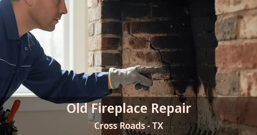 Old Fireplace Repair Cross Roads - TX